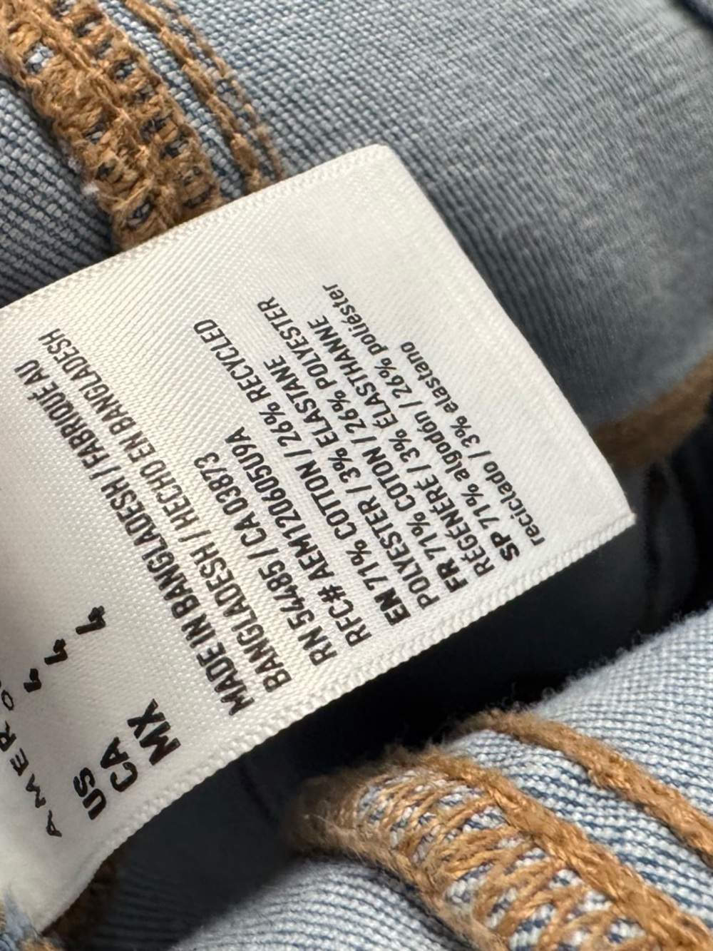 AMERICAN EAGLE | Stretch Denim Scoop Neck Maxi Dress in Blue, Size 4 - Picture 7 of 7
